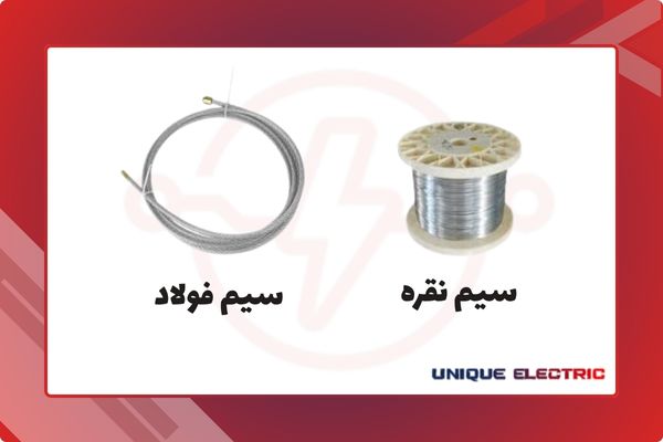 سیم نقره ای فولادی